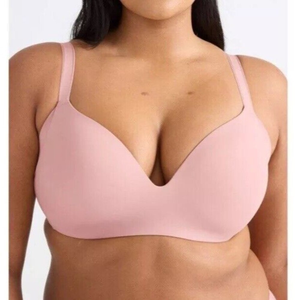KNIX WingWoman Contour Wireless T-Shirt Bra Rose Pink Size 8 (40-42 D/DD)